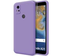 Tumundosmartphone Funda Silicona Líquida Ultra Suave para ZTE Blade A31 Color Morada