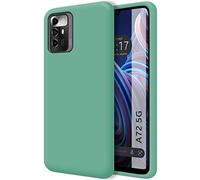 Tumundosmartphone Funda Silicona Líquida Ultra Suave para Zte Blade A72 5G Color Verde