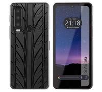 Tumundosmartphone Funda Silicona para Cat S75 5G diseño Neumatico Dibujos