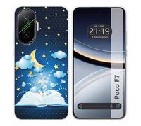 Tumundosmartphone Funda Silicona para Xiaomi Poco F7 5G diseño Libro Cuentos Dibujos