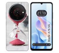 Tumundosmartphone Funda Silicona para Zte Blade A76 5G diseño Reloj Dibujos
