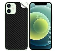 Tumundosmartphone Pegatina Vinilo Autoadhesiva Textura Carbono Compatible con iPhone 12 Mini (5.4)