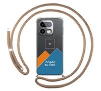 Tumundosmartphone Personaliza tu Funda Colgante Transparente para Realme 16 Pro+ Plus 5G con Cordon Camel Dibujo Personalizada