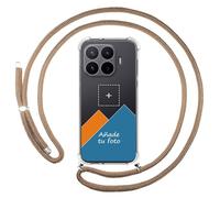 Tumundosmartphone Personaliza tu Funda Colgante Transparente para Xiaomi 17T Pro 5G con Cordon Camel Dibujo Personalizada