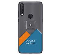 Tumundosmartphone Personaliza tu Funda Gel Silicona Transparente con tu Fotografia para Alcatel 1S 2020 / 3L 2020 Dibujo Personalizada