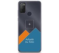 Tumundosmartphone Personaliza tu Funda Gel Silicona Transparente con tu Fotografia para Alcatel 1S 2021 / 3L 2021 Dibujo Personalizada