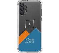 Tumundosmartphone Personaliza tu Funda Silicona Anti-Golpes Transparente con tu Fotografía para Samsung Galaxy A32 5G Personalizada