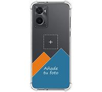 Tumundosmartphone Personaliza tu Funda Silicona AntiGolpes Transparente con tu Fotografía para OPPO A76 / A96 Dibujo Personalizada