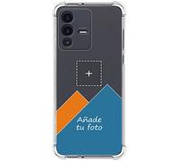Tumundosmartphone Personaliza tu Funda Silicona AntiGolpes Transparente con tu Fotografía para Vivo V23 5G Dibujo Personalizada