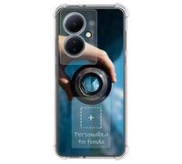 Tumundosmartphone Personaliza tu Funda Silicona AntiGolpes Transparente con tu Fotografía para Vivo V29 Lite 5G Dibujo Personalizada