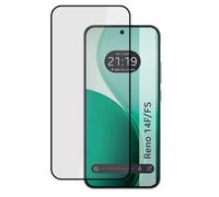 Tumundosmartphone Protector Cristal Templado Completo 5D Full Glue Negro para Oppo Reno 14 F / 14F 5G Vidrio