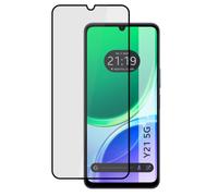 Tumundosmartphone Protector Cristal Templado Completo 5D Full Glue Negro para Vivo Y21 5G Vidrio