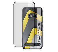 Tumundosmartphone Protector Cristal Templado Curvo 5D Full Glue Negro para Xiaomi Poco M8 Pro 5G Vidrio