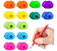 Tumurup 15 Adaptador Lapiz para Niños Zurdos y Diestros, Coger Bien con Silicona para Ayuda en el Coger Lapiz
