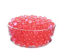 TUMYBCC Perlas de Agua para Jarrones Decorativos - 50g (6000 Perlas) Perlas de Agua para Velas Flotantes, Plantas, Flores en Jarrones, Centros de Mesa de Boda, Relleno de Jarrones (Rojo)