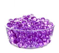 TUMYBCC Perlas de Agua para Jarrones Decorativos - 50g (6000 Perlas) Perlas de Agua para Velas Flotantes, Plantas, Flores en Jarrones, Centros de Mesa de Boda, Relleno de Jarrones (Morado)