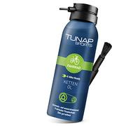 TUNAP SPORTS Aceite para cadena de 125 ml | Bote de spray con pincel para una fácil aplicación | E-Bike Ready | Lubricación limpia en cualquier condición meteorológica | Largo intervalo de lubricación
