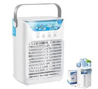 TundraFreeze Portable Ac Unit, Tundra Freeze Air Conditioner, 4-In-1 Mini Air Cooler For Bedroom With 3 Wind Speed, 7 Night Light And Timing Function, 700ml Water Tank (1Pc)