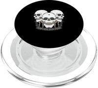 Tune Low Play Slow Skulls Vintage Doom Heavy Death Metal PopSockets PopGrip para MagSafe