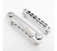 Tune-O-Matic Bridge WOGT1 WOGB1 - Puente de guitarra para guitarra eléctrica Gibson LP SG Style compatible con Wilkinson ABR-1 Bridge & Stop Tailpiece Set, sillines ajustables, acero inoxidable