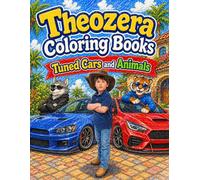 Tuned Cars and Animals: A Fun Car Coloring Book for Kids and Car and Animals Lovers (Theozera Coloring Books)