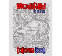 Tuned Cars Coloring Book: Muscle, JDM & Retro Sports Cars - Detailed Illustrations for Adults & Teens