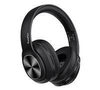 TuneFlux Auriculares Bluetooth inalámbricos Over Ear, 80 Horas de reproducción, 3 Modos de Sonido EQ, estéreo HiFi con Graves Profundos y micrófono, Plegables, Bluetooth 5.3-Negro