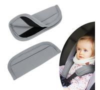 Tunejoy Almohadilla Cinturon Coche Niños Funda Cinturon para Cochecito Coche Universal para Portabebés y Silla de Coche 16 * 6,5 cm Gris 2 Piezas
