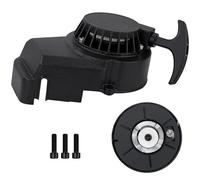 Tunejoy Arrancador de Retroceso Minimoto Arranque de Tracción Moto Aluminio Easy Pull Starter para 2 Tiempos 47cc 49cc ATV Dirt Bike Mini Moto Quad Negro