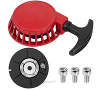 Tunejoy Arrancador Retroceso Arranque Retroceso ATV Pull Starter Recoil Aluminio para 47cc 49cc Mini Dirt Bike Pocket Bike Moto Quad Tirador Moto Rojo