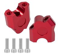 Tunejoy Elevadores para Manillar de Motocicleta 22 mm Abrazadera Elevadora para Manillar de Moto de Movimiento Posterior per ATV Dirt Pit Bike Rojo