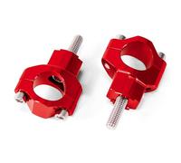 Tunejoy Elevadores para Manillar de Motocicleta 28 mm Moto Manillar Riser de Aluminio per ATV Dirt Pit Bike Rojo