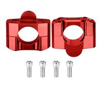 Tunejoy Elevadores para Manillar de Motocicleta 28mm Abrazadera Elevadora para Manillar de Motocicleta de Aluminio per ATV Dirt Pit Bike Rojo