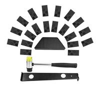 Tunejoy Kit de Instalación de Suelos de Madera Laminada Kit de Suelo Laminado con 20 Espaciadores Bloque de Rosca Barra de Tracción Mazo