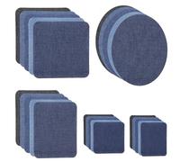 Tunejoy Parches para Ropa Termoadhesivos Parches de Vaquero Kit de Reparación de Planchar para Coser Jeans Camiseta Suéter Bolsas 25 Piezas