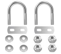 Tunejoy Perno en U Redondo M6 Pernos en U de Acero Inoxidable para Fijación de Tubería Interno Ancho: 20mm Altura: 39mm 2 Piezas