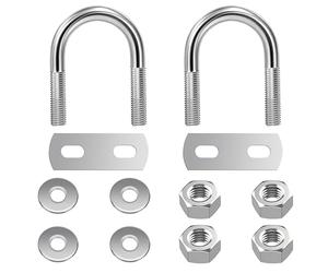 Tunejoy Perno en U Redondo M6 Pernos en U de Acero Inoxidable para Fijación de Tubería Interno Ancho: 20mm Altura: 39mm 2 Piezas