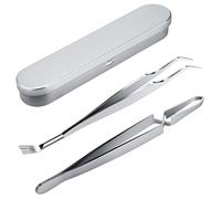 Tunejoy Pinzas para Garrapatas Acero Inoxidable Gancho para Garrapatas Garrapatas Remover Kit 2 en 1 para Personas Perros Gatos y Animales