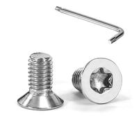Tunejoy Tornillos de Cabeza Avellanada Torx M5 x 10 mm Tornillo Avellanado Mecánico de Acero Inoxidable A2 V2A con T25 llave Rosca Completa 20 Piezas