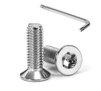 Tunejoy Tornillos de Cabeza Avellanada Torx M5 x 16 mm Tornillo Avellanado Mecánico de Acero Inoxidable A2 V2A con T25 llave Rosca Completa 20 Piezas