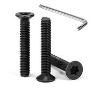 Tunejoy Tornillos de Cabeza Avellanada Torx M5 x 30 mm Negro Tornillo Avellanado Mecánico de Acero Inoxidable A2 V2A con T25 llave Rosca Completa 30 Piezas