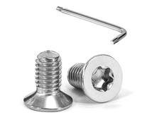 Tunejoy Tornillos de Cabeza Avellanada Torx M6 x 12 mm Tornillo Avellanado Mecánico de Acero Inoxidable A2 V2A con T30 llave Rosca Completa 20 Piezas