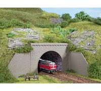 Túnel Boquilla Y Lateral Walls. Doble Pista (Paquete De 2) N Gauge Auhagen 44636