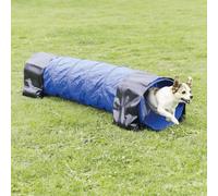 Túnel De Agilidad Trixie Para Perros Pequeños 40cm X 2m Poliéster Azul