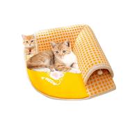 Túnel de Alfombra de Gato - Cama de túnel para | Cama de túneles de | 2 en 1 Camas de Peluche de de Felpa | Cedas de Mascotas Grandes no deslizantes de Fondo, escondite y Busque jugu
