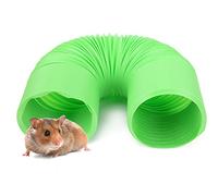 Túnel de Animales pequeños retráctiles PP Duradero PP MateriaExpandable Plegable de 10 cm/3.9in diámetro Tubo Pet TUJA PAR (Verde)