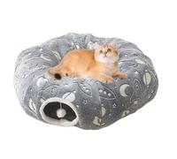 Túnel De Donut para Gatos | Cama Donut para Gatos - Acolchado Suave para Animales Pequeños Medianos Grandes para Apartamento Dormitorio Balcón Hogar Salón