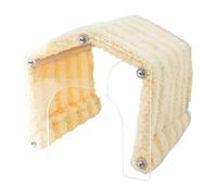 Túnel de escondite para animales, escondite de animales pequeños con puerta extraíble, interior y exterior, jaula de peluche, hogar que ahorra espacio para chinchilla, hámster y