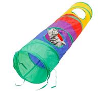 Túnel de Gato para Gatos Interiores, Tubo de túnel de Gato de Mascota en de S, túnel de Gato Plegable, Tubo de Cachorro de Gatito Interactivo y Resistente a los rasguños Juega con Juguetes, túne