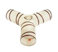 Túnel de Juego para Gatos, Tubo de Juguete para Gatos, Juguetes interactivos con Bola de Agujero para Mirar para Interiores, Cachorros, Conejos, Hurones, enriquecimiento, Juego para Dormir